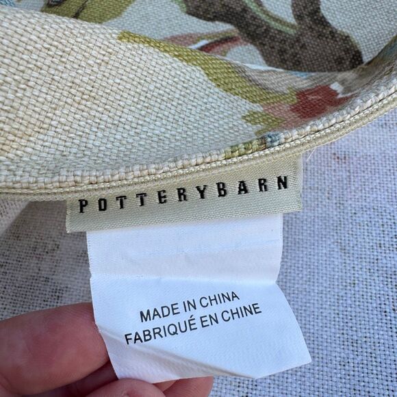 Lot of 3 Pottery Barn Vanessa Pillow Covers 24”x24” Floral Square Farmhouse - Picture 9 of 11